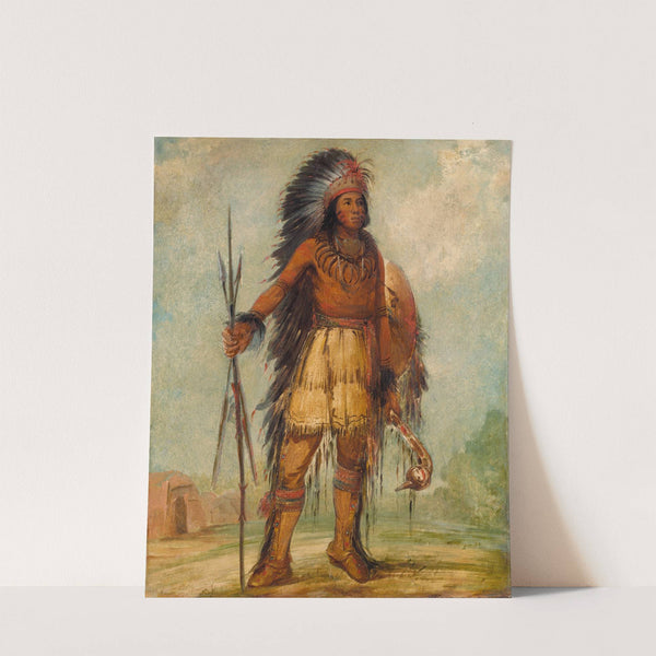 A-Wun-Ne-Wa-Be, Bird of Thunder (1845) by George Catlin