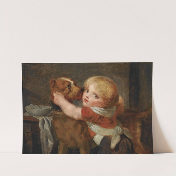 A Young Boy With a Dog by Jean-Baptiste Greuze