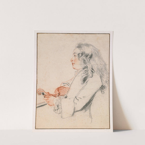 A Young Gentleman Tuning a Violin by Jean-Antoine Watteau