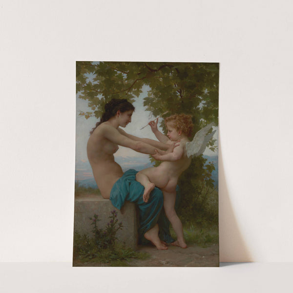 A Young Girl Defending Herself against Eros (about 1880) by William Bouguereau