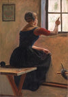 A Young Girl in Jutland Writing her Beloved’s Name on a Misty Window