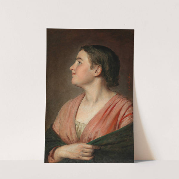 A Young Girl in Profile, Viennese Girl by Johann Baptist Reiter