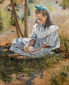 A Young Girl Playing with a Doll