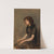A Young Girl Sitting by Hermann Giesel