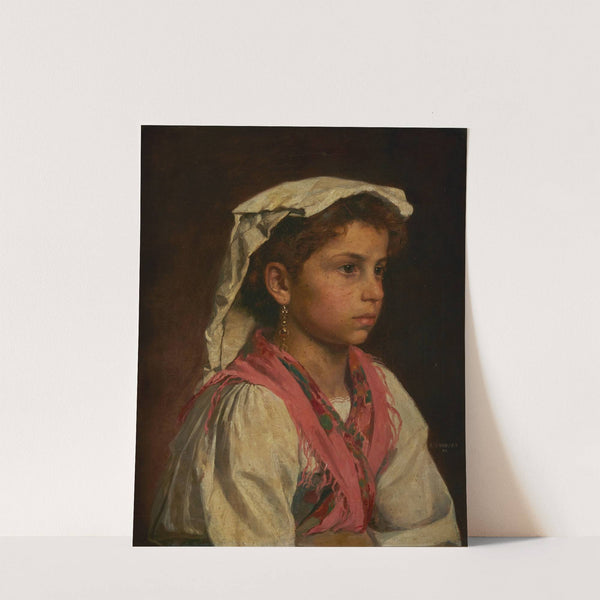 A young Italian girl by Hugo Schubert