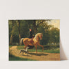 A Young Lady on Horseback (1867) by Emil Volkers