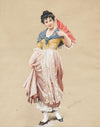 A Young Lady with a Red Fan