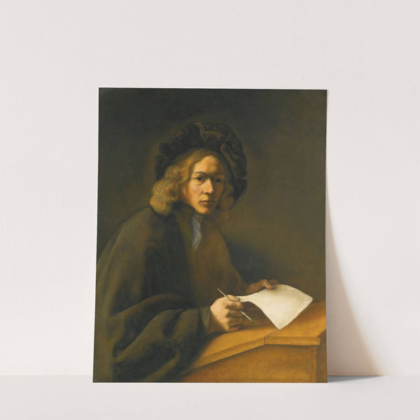 A Young Man At A Writing Desk by Jacobus Levecq