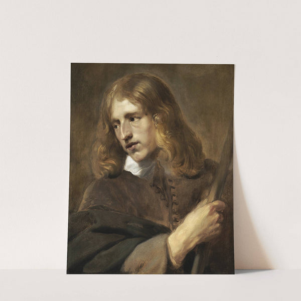 A Young Man Holding a Staff by Pieter Claesz Soutman