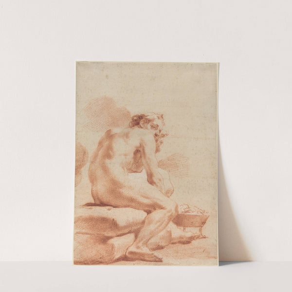 A Young Man Warming Himself at a Brazier by Gaetano Gandolfi