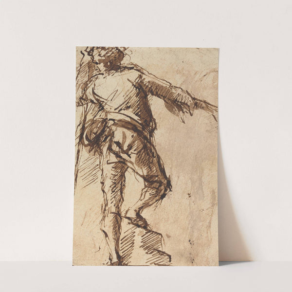 A Young Man with a Staff by Giovanni Battista Piranesi