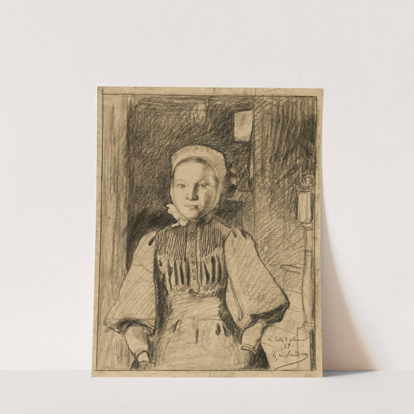 A young peasant girl from the Vendée by Charles Milcendeau