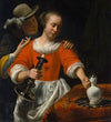 A Young Woman and a Cavalier