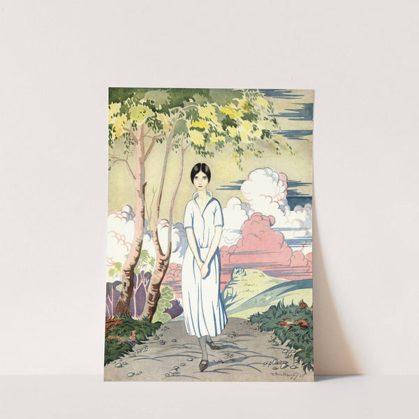 A young woman came along the road and stood gazing earnestly at this house by Thomas Mackenzie