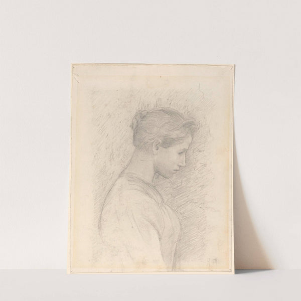 A Young Woman in Profile (1896) by Henry Tonks