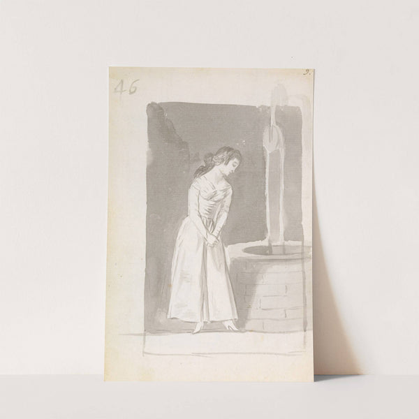 A young woman looking into a well (1796–97) by Francisco de Goya