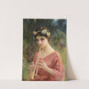 A Young Woman Playing An Aulos by Charles Amable Lenoir