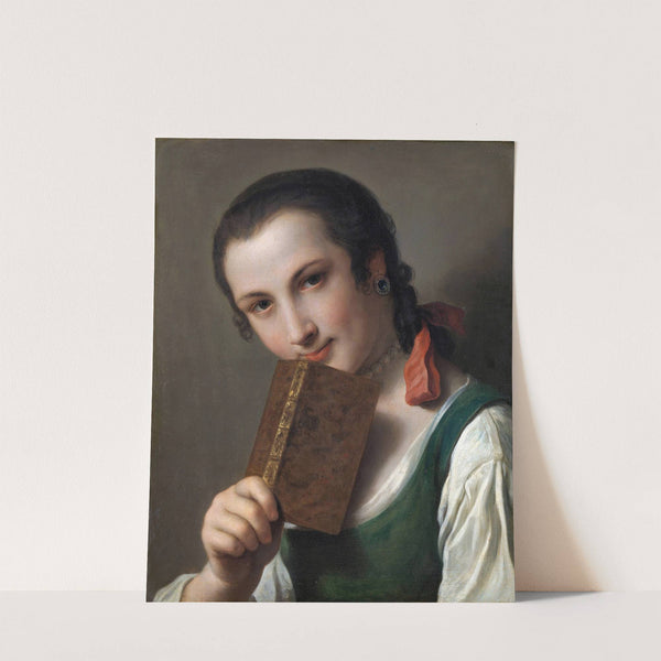 A Young Woman with a Book by Pietro Rotari