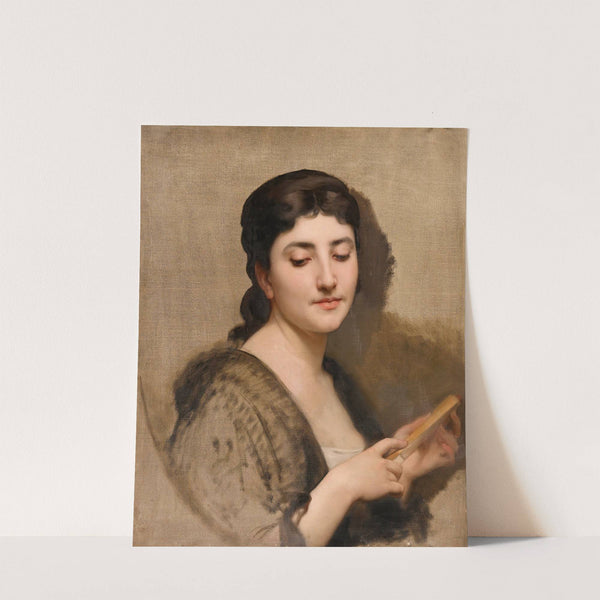 A Young Woman with a Fan by William Bouguereau