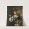 A young Woman with a Parrot (1660 - 1680) by Ary de Vois
