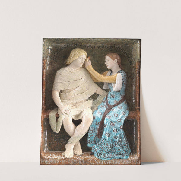 Aage and Else, Seated Couple by Niels Skovgaard