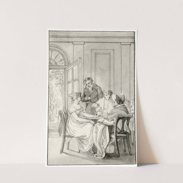 Aan het ontbijt: 'Schoon het eerst..' by Reinier Vinkeles