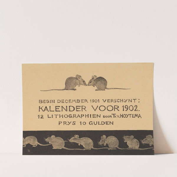 Aankondiging voor kalender 1902 by Theo van Hoytema