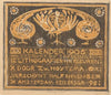 Aankondiging voor kalender 1905