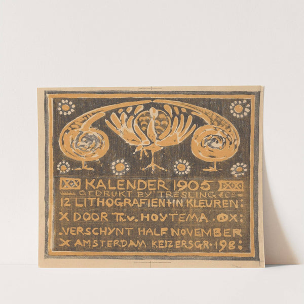 Aankondiging voor kalender 1905 by Theo van Hoytema