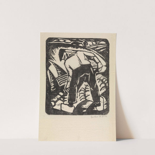 Aardappelrooier of De boer by Gustave De Smet