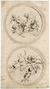 ‘Aarde’ en ‘vuur’: medaillons met putti