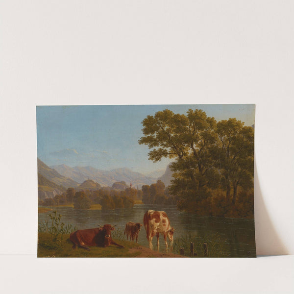 Aarelandschaft by Johann Jakob Biedermann