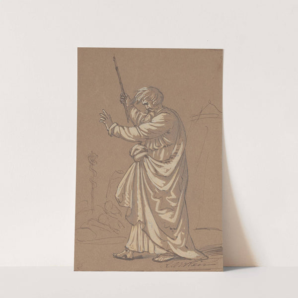 Aaron Converting His Staff into a Serpent by Robert Walter Weir