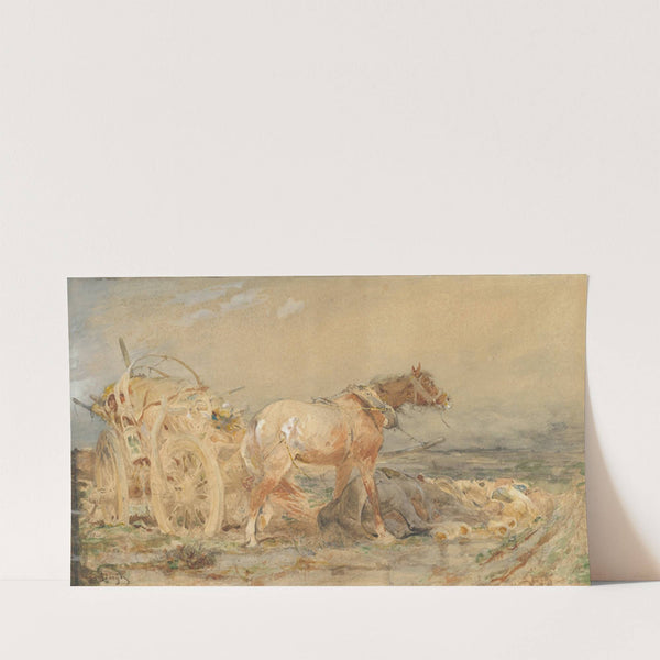 Abandoned; Marshes of the Danube (before 1887) by Adolf Schreyer