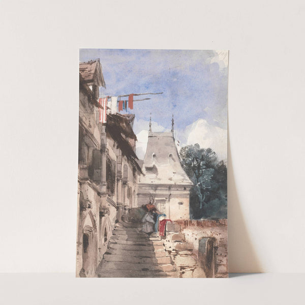 Abbey St-Amand, Rouen by Richard Parkes Bonington