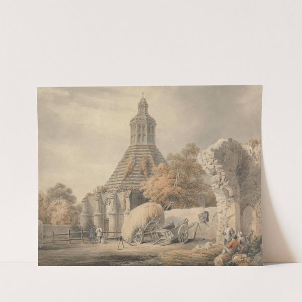 Abbot’s Kitchen, Glastonbury (ca. 1795) by Michael Angelo Rooker