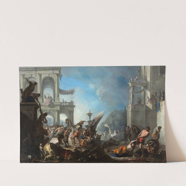 Abduction of The Sabine Women by Johann Heinrich Schönfeld