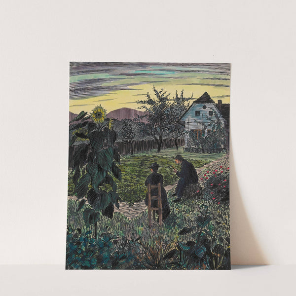 Abend im Garten by Karl Wiener