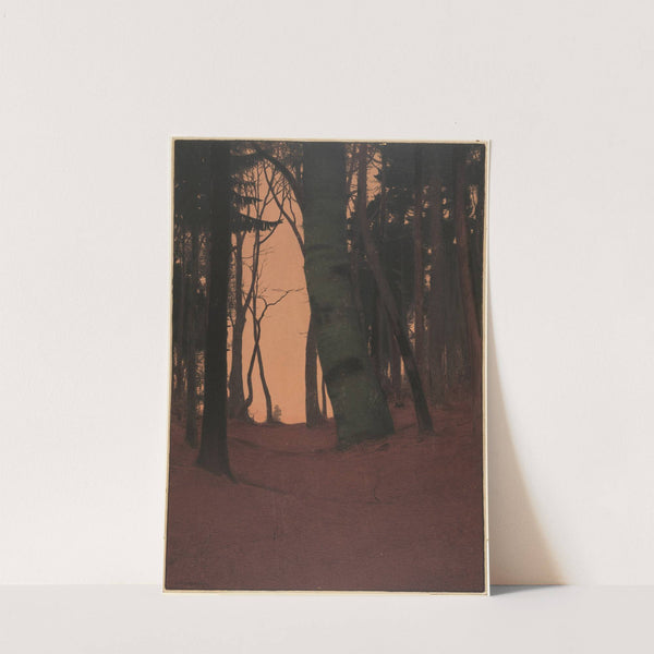 Abend im Wald by Gustav Kampmann