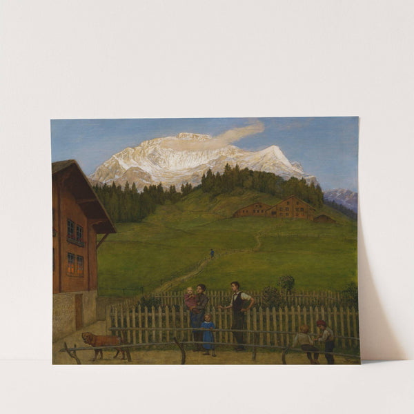 Abend in der Schweiz II (1916) by Hans Thoma