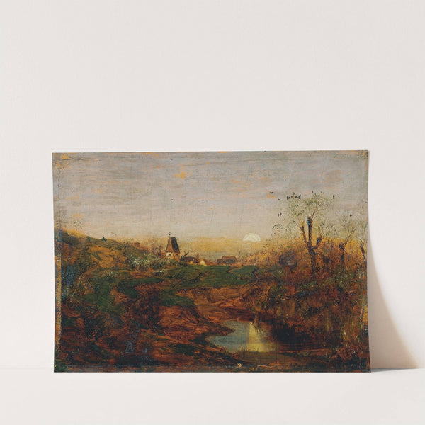 Abenddämmerung in Moorlandschaft by Franz Hoffmann von Fallersleben