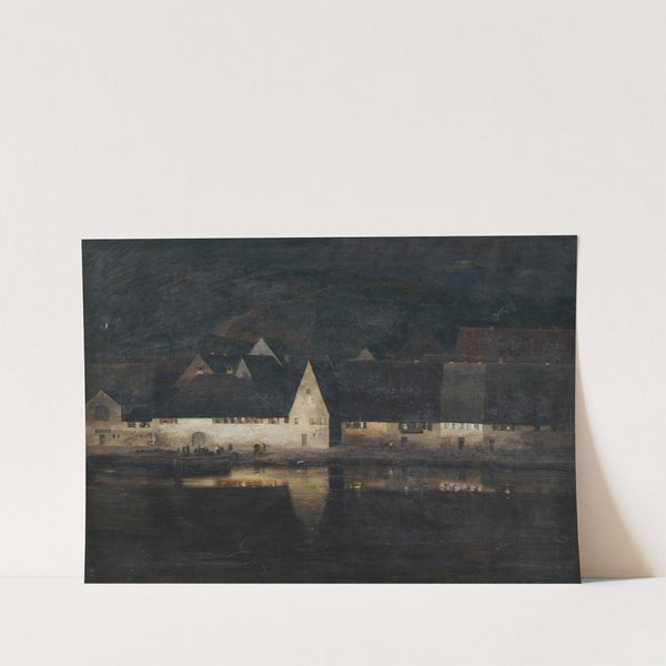 Abenddämmerung (Marktbreit am Main) by Paul Wilhelm Keller-Reutlingen