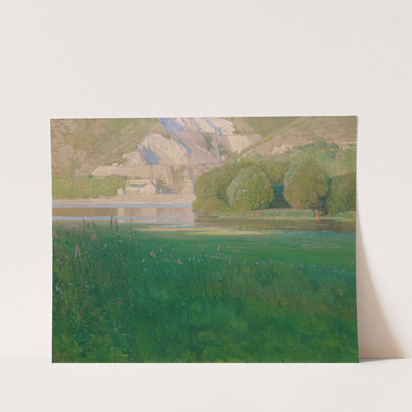 Abenddämmerung. Steinbruch an der Donau (1902) by Carl Moll