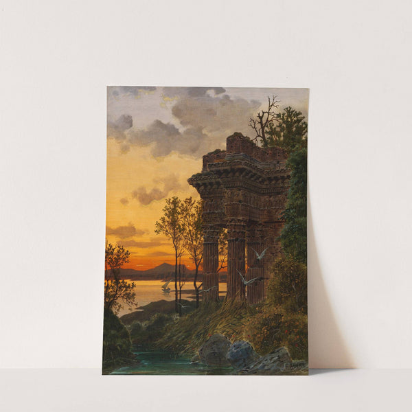 Abendliche Ruinenlandschaft (1891) by Ferdinand Knab