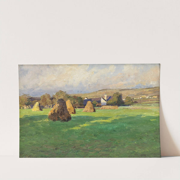 Abendliche Sommerlandschaft mit Strohmandeln (1895) by Olga Wisinger-Florian