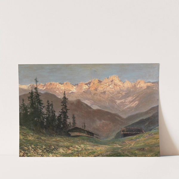 Abendrot über den Dolomiten by Toni Haller