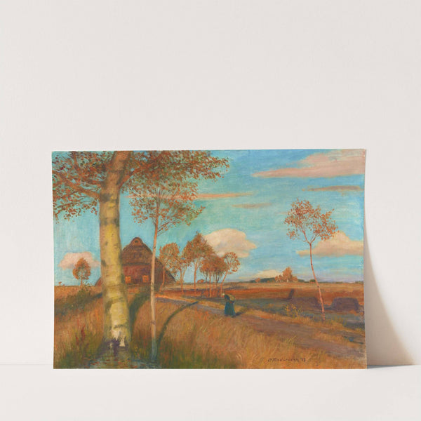 Abendsonne im Moor (1937) by Otto Modersohn