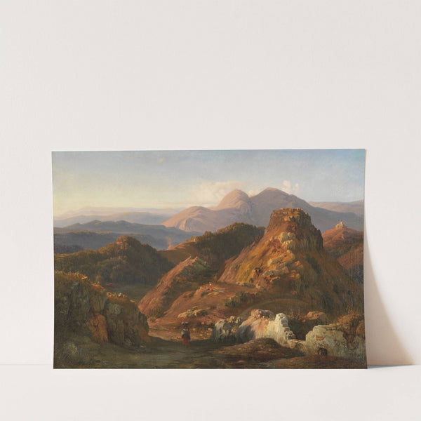 Abendstimmung in den Albaner Bergen by Louis Gurlitt