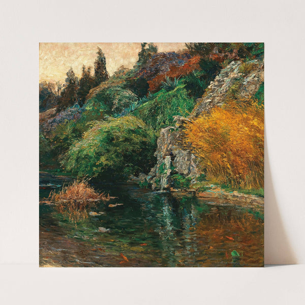 Abendstimmung, Motiv aus dem Parke S. k. H. Erzherzog Josef in Fiume by Olga Wisinger-Florian