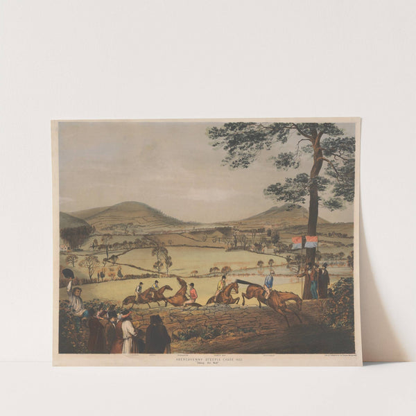 Abergavenny Steeple Chase: 'Taking the Wall' : Pontiff, General, Thurgarton, Dearest Mae, Ploughboy by Charles Denton